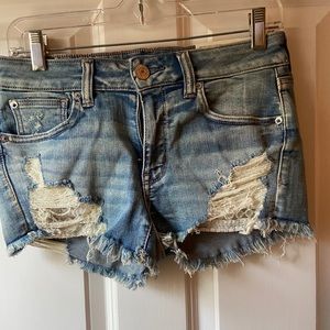 Denim shorts